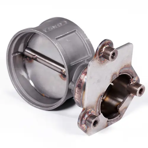 Precision TIG welding service showing stainless steel assembly with clean weld seams