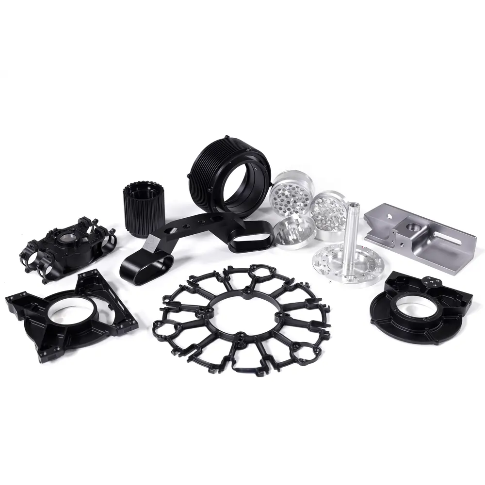 Back and side CNC machined components engineered for multi-side machining