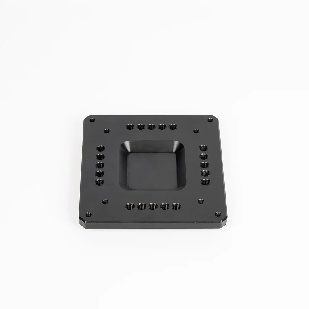CNC machined back component demonstrating engineered machining stability