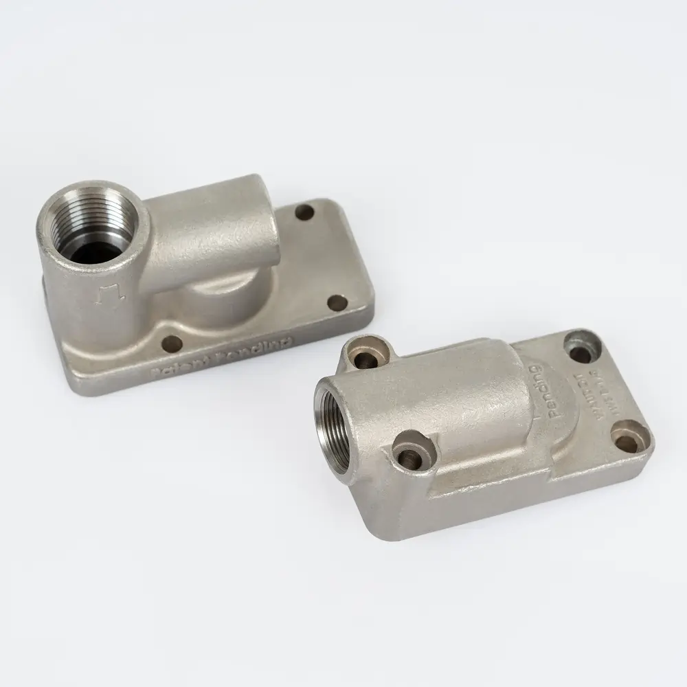 Investment cast valve base
