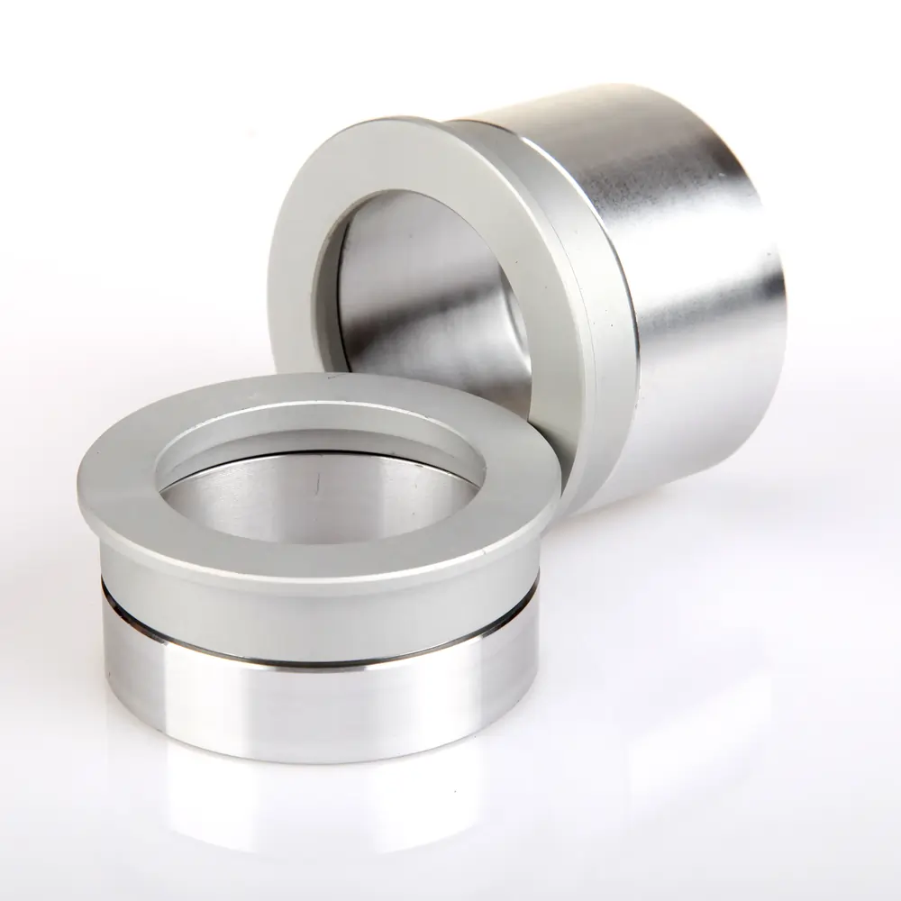 Powder coated aluminium 6063 lighting fixture rings produced by die casting and CNC machining