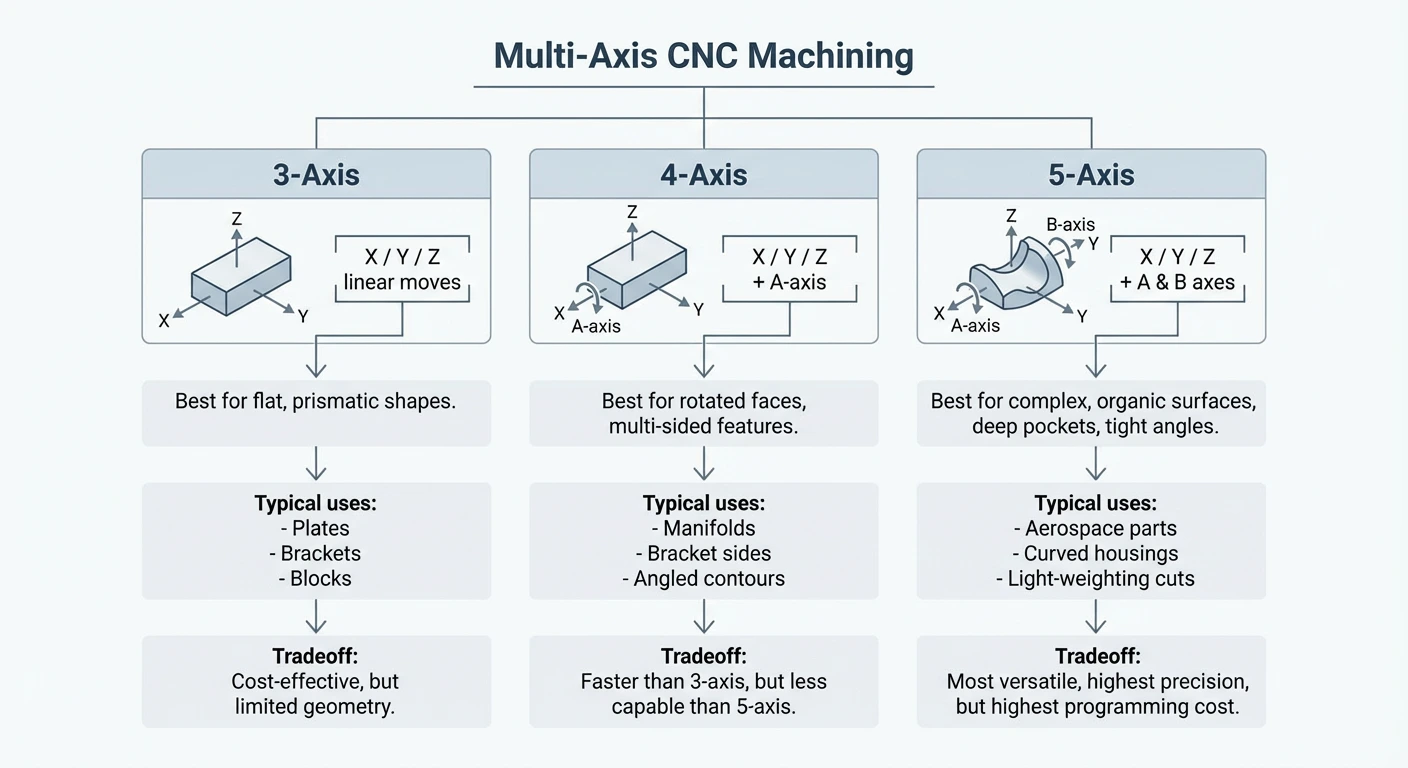 Multi‑Axis Machining Diagram