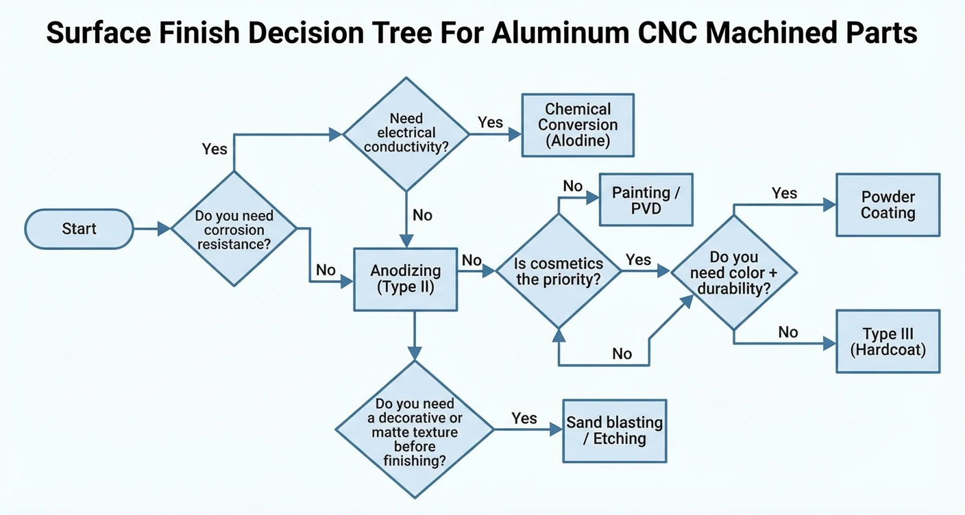 Surface Finish Decision Tree