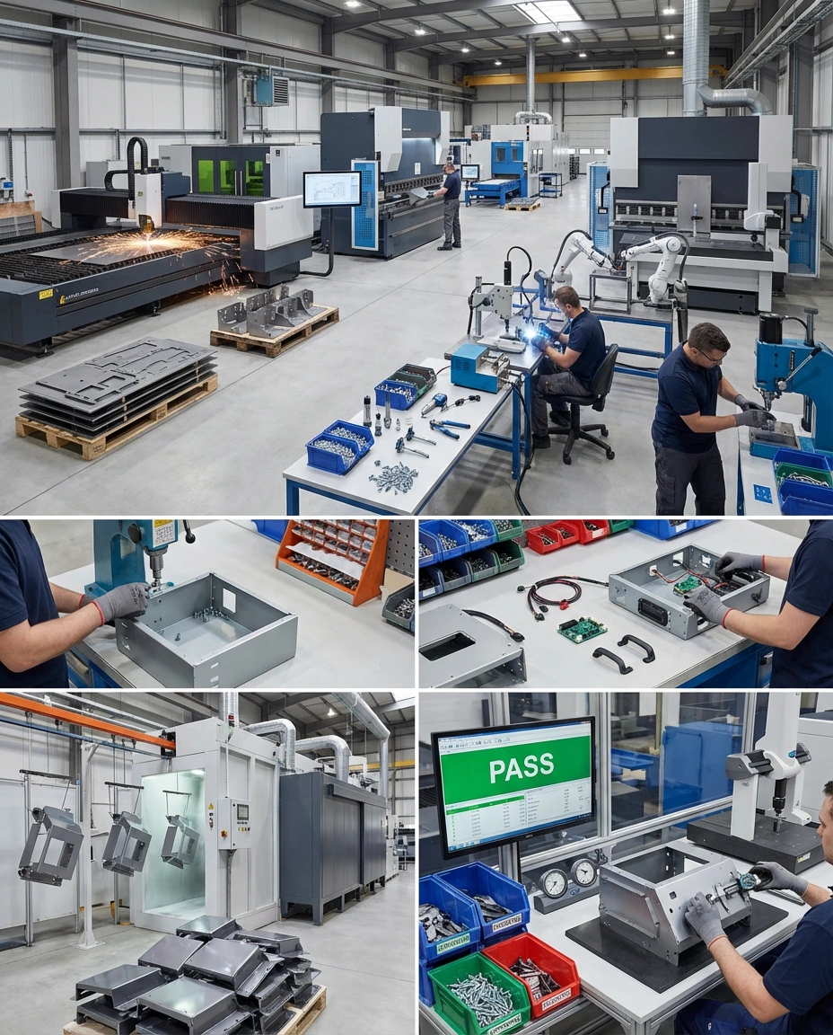 CNC press brake bending sheet metal
