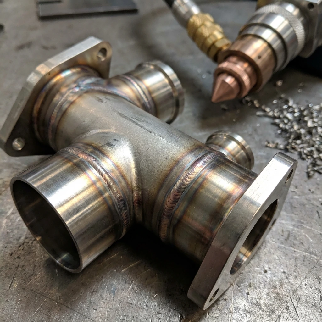 Precision laser welded metal component