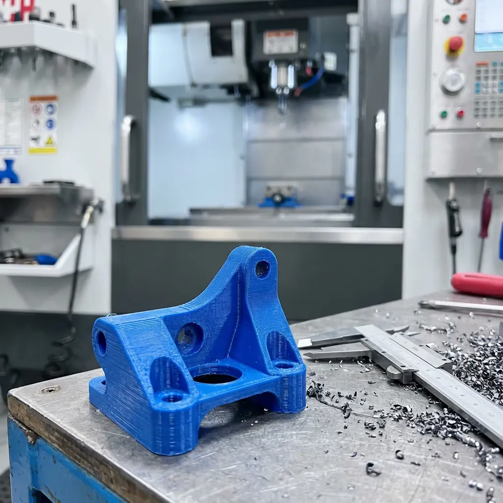 a plastic 3d printed part made from Meco plastic 3d printing services