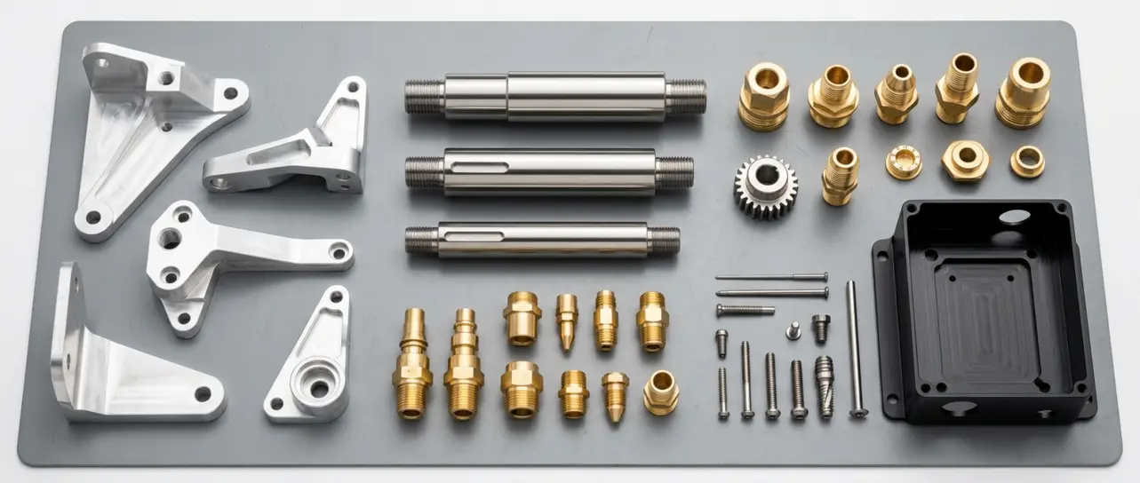 CNC turning machine producing a precision steel shaft on a CNC lathe with live tooling