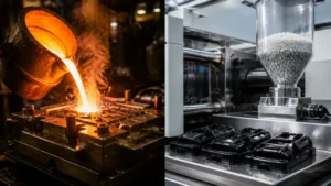 die casting vs injection molding comparison images