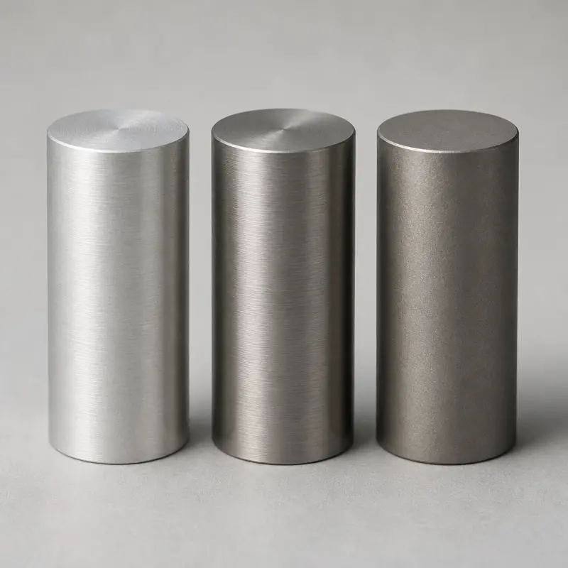Choosing a CNC machining material, aluminum, stainless steel and titanium bar stock compared