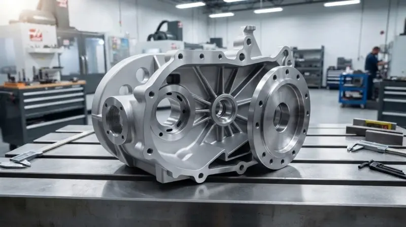45 kg GGG50 ductile iron planetary gearbox housing sand casting with finish CNC machined bores